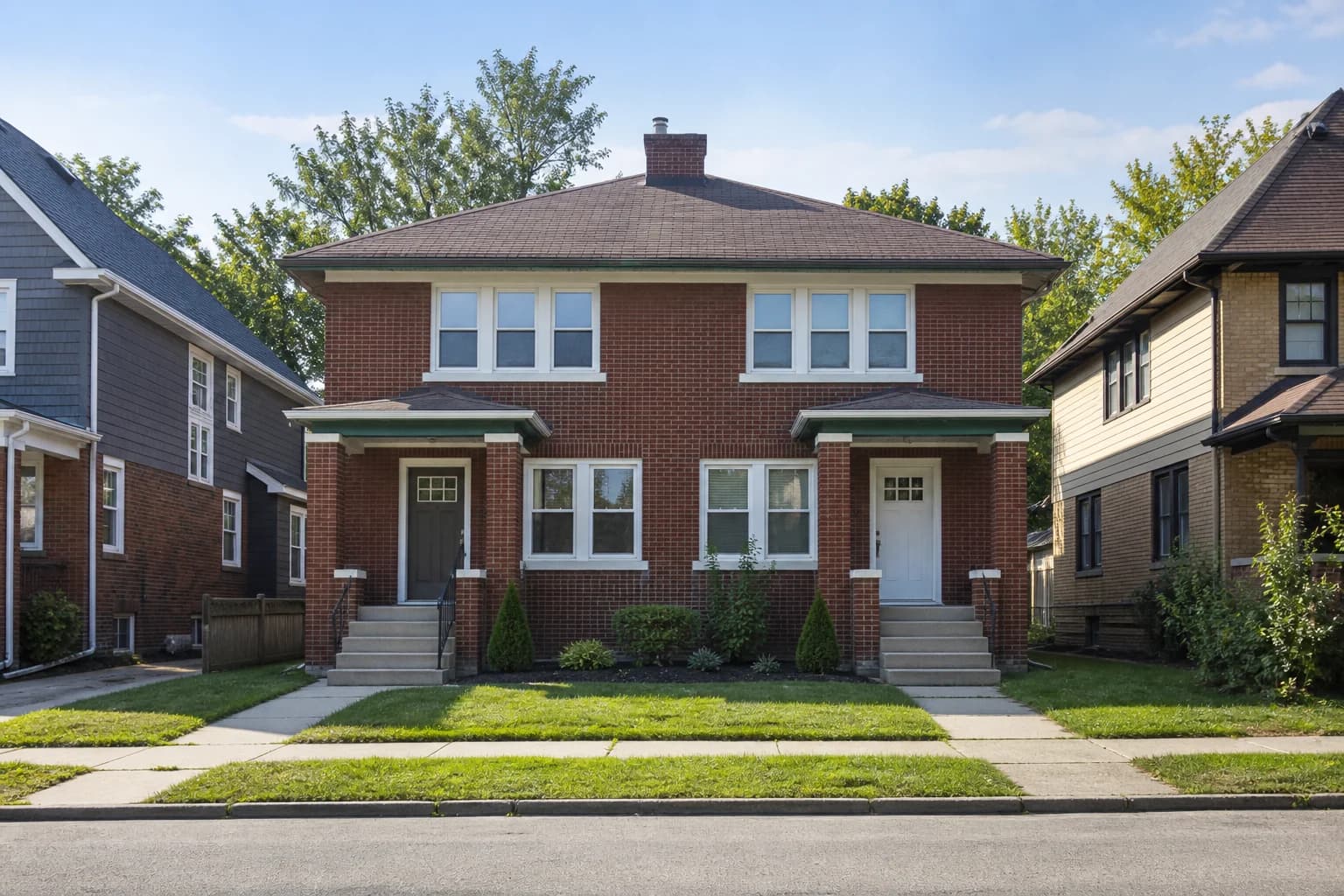 Illustrative Cleveland brick investment property